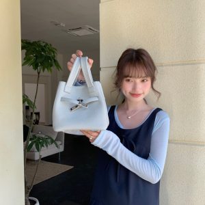 MBH TOGO Leather Bucket Bag Spring 2026 Women's Crossbody Handbag