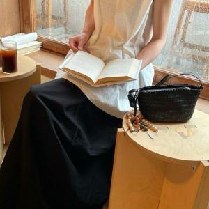 Handwoven Mini Boat Bag Resort Style Crossbody Shoulder Bag